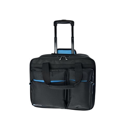 Monolith 15.6 Inch Blueline Wheeled Laptop Case Black/Blue 3317