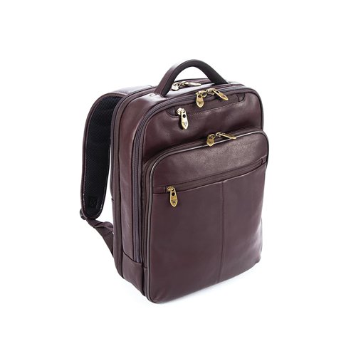 Falcon Laptop Backpack Full Grain Luxury Leather Brown FI6706