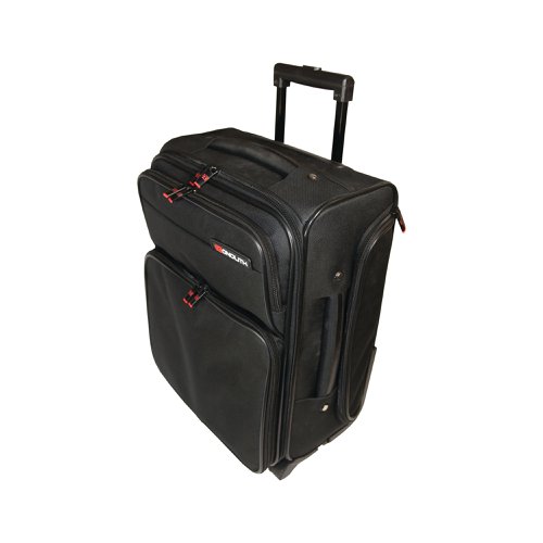 Monolith Wheeled Overnight Laptop Case w/Removable Case Black 1329