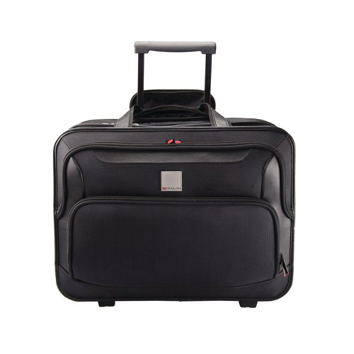 Monolith Deluxe Nylon Wheeled Laptop Case Black 2372