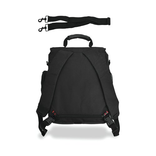 Monolith Multifunctional Nylon Laptop Backpack Black and Grey 2399