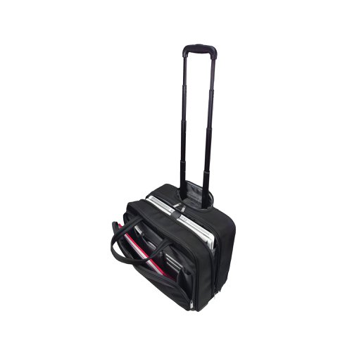 Motion II 4 Wheel Laptop Trolley Case W445xD230xH320mm Black 3208 Global Office Supplies