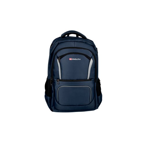 Monolith 15.6 Inch Business Commuter Laptop Backpack USB/Headphone Port Navy Blue 9115B