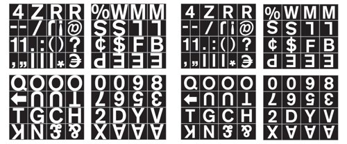 Bi-Office Magnetic Interchangeable Characters and Numbers are a versatile solution to be used with magnetic letterboards, magnetic planners, magnetic whiteboards, or with any other magnetic surface board. Easy to use, these customizable characters easily slide and hold in position, making it the perfect display accessory. The product includes 144 characters (letters, numbers, and symbols) with a 23mm size and will help you transform any regular magnetic surface into a planning, and controlling personalized viscom tool.