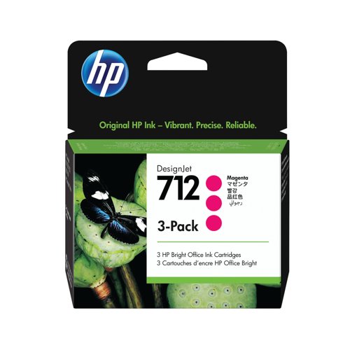 HP 712 DesignJet Ink Cart Magenta P3