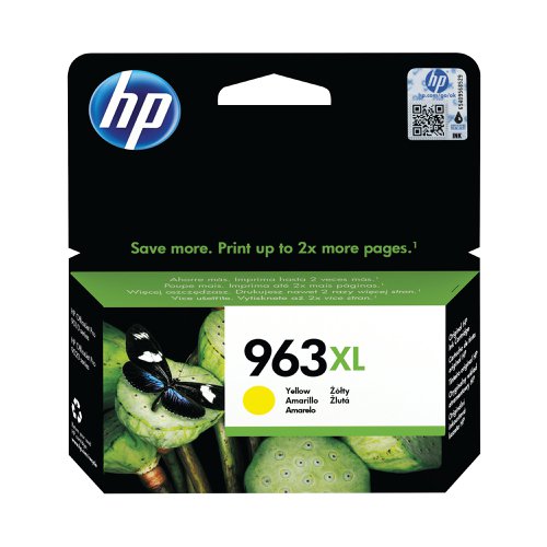 HP 963XL Original Ink Cartridge High Yield Yellow 3JA29AE