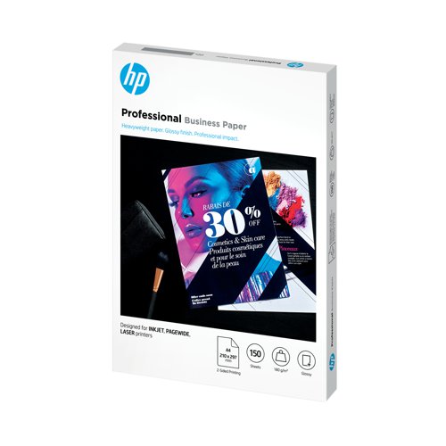 HP Professional Business Paper Glossy 180gsm A4 150 Sheets 3VK91A | HP