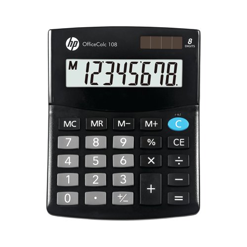 HP OfficeCalc 108 8 Digit Semi-Desktop Calculator HP-OC108/INTBX