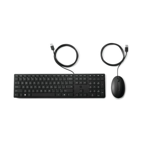 HP Wired Desktop 320MK Mouse and Keyboard 9SR36UT#ABU