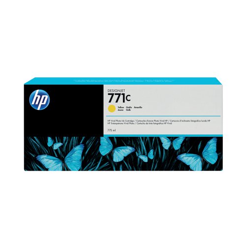 HP 771C DesignJet Ink Cartridge 775ml Yellow B6Y10A