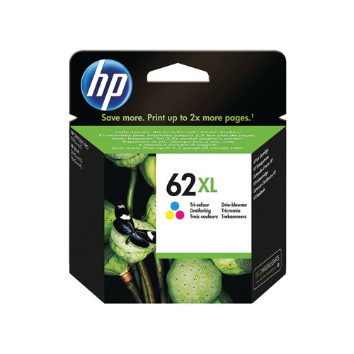 HP 62XL Original Ink Cartridge High Yield Tri-color C2P07AE