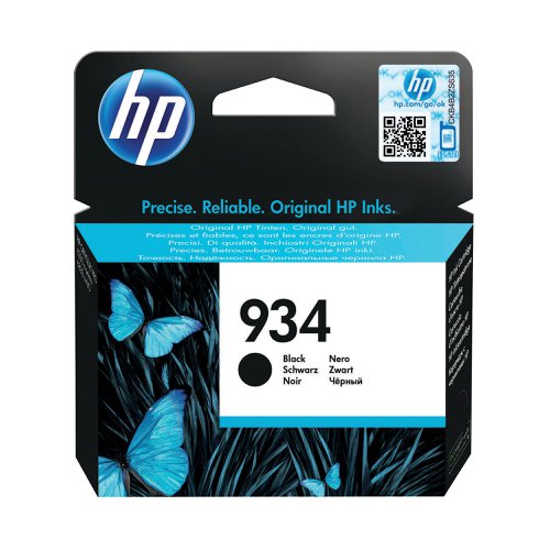 HP 934 Original Ink Cartridge 10-ml Black C2P19AE