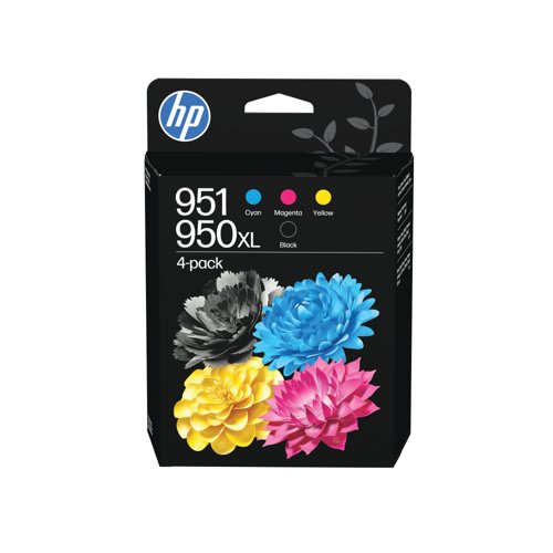HP 950XL/951 Original Ink Cartridges CMYK 4-Pack C3WK1AE