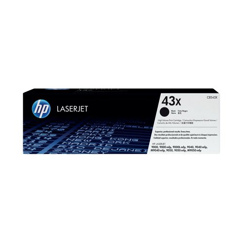 HP 43X Original LaserJet Toner Cartridge High Yield Black C8543X