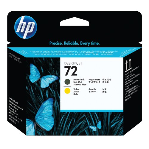 HP 72 DesignJet Printhead Matte Black/Yellow C9384A