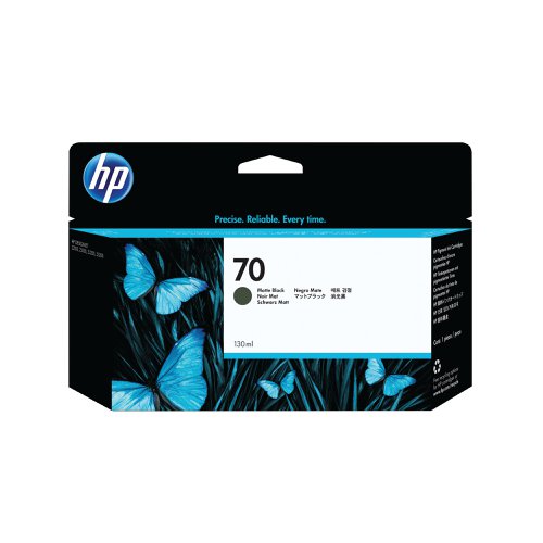 HP 70 DesignJet Ink Cartridge 130ml Matte Black C9448A