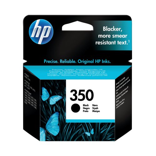 HP 350 Original Ink Cartridge 5-ml Black CB335EE