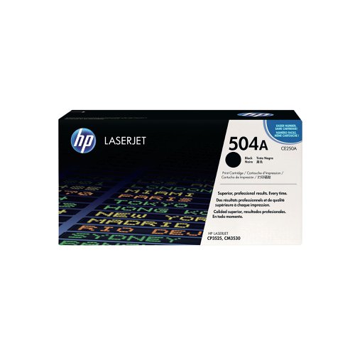 HP 504A Laserjet Toner Cartridge Black CE250A