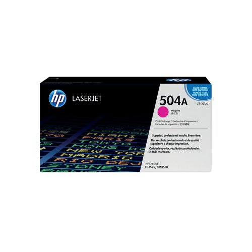 HP 504A Original LaserJet Toner Cartridge Magenta CE253A