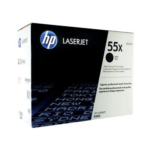 HP 55X Original LaserJet Toner Cartridge High Yield Black CE255X