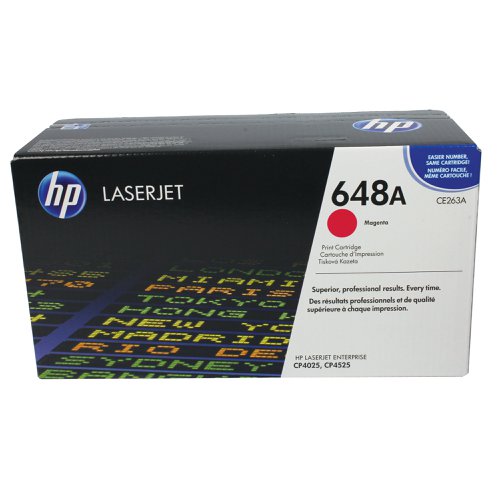 HP 648A Original LaserJet Toner Cartridge Magenta CE263A