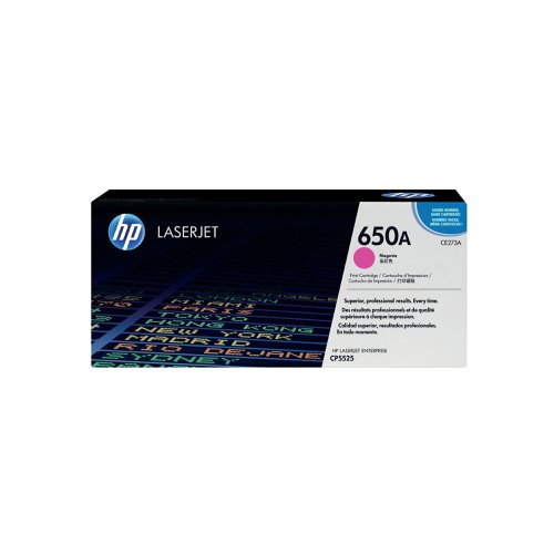 HP 650A Laserjet Toner Cartridge Magenta CE273A