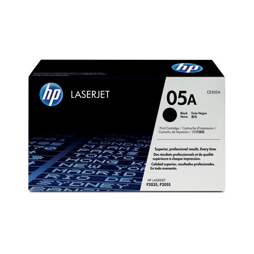 HP 05A Black LaserJet Toner Cartridges (2 Pack) CE505D