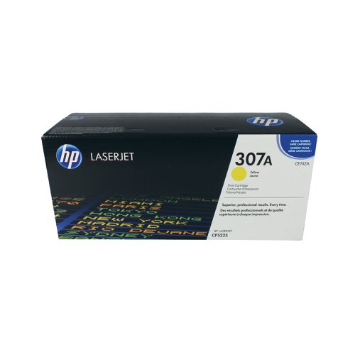 HP 307A Original LaserJet Toner Cartridge Yellow CE742A