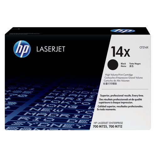 HP 14X Black LaserJet Toner Cartridge CF214X