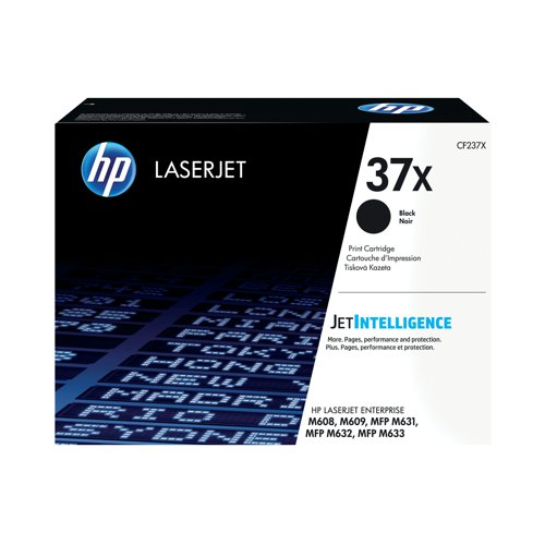 HP 37X Original LaserJet Toner Cartridge High Yield Black CF237X