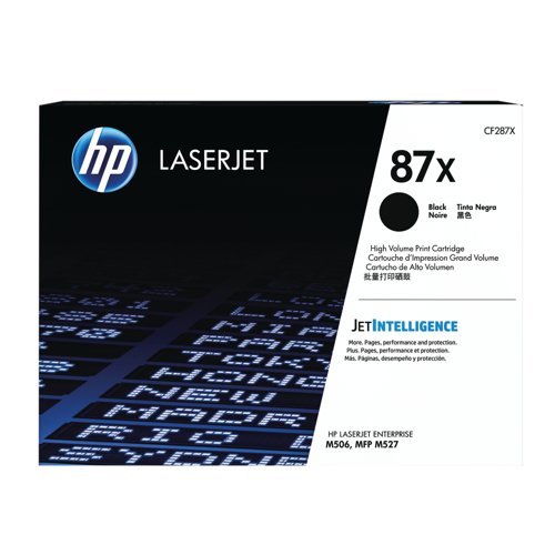 HP 87X Original LaserJet Toner Cartridge High Yield Black CF287X