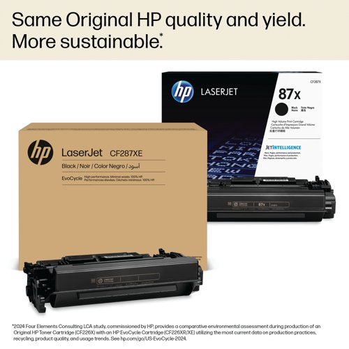 HP 87XE EvoCycle Original LaserJet Toner Cartridge High Yield Black CF287XE