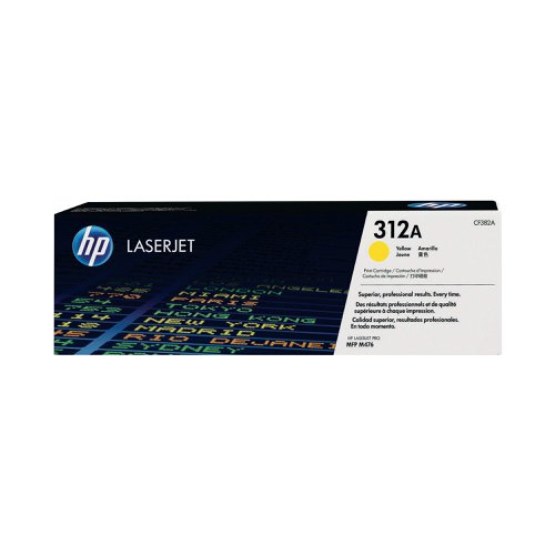 HP 312A LaserJet Toner Cartridge Yellow CF382A