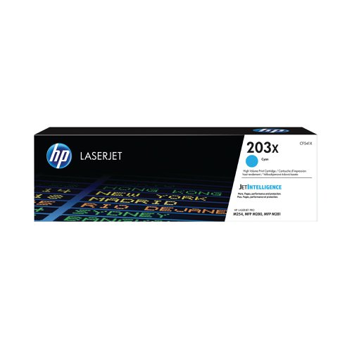 HP 203X Original Cyan LaserJet Toner Cartridge CF541X