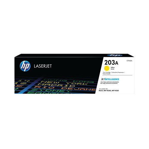 HP 203A Original LaserJet Toner Cartridge Yellow CF542A