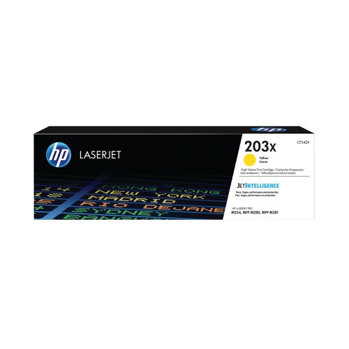 HP 203X Original Yellow LaserJet Toner Cartridge CF542X