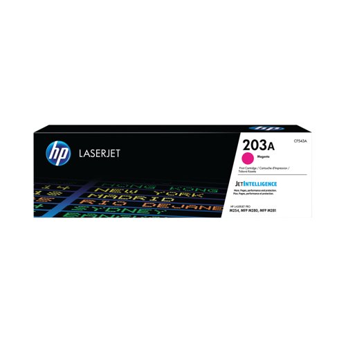 HP 203A Original LaserJet Toner Cartridge Magenta CF543A