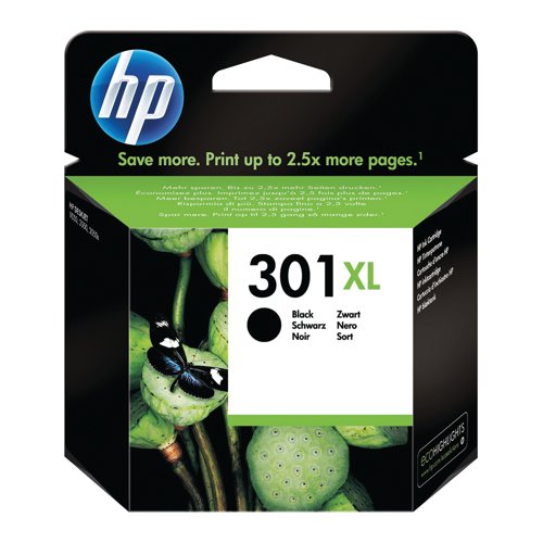 HP 301XL Original Ink Cartridge High Yield Black CH563EE