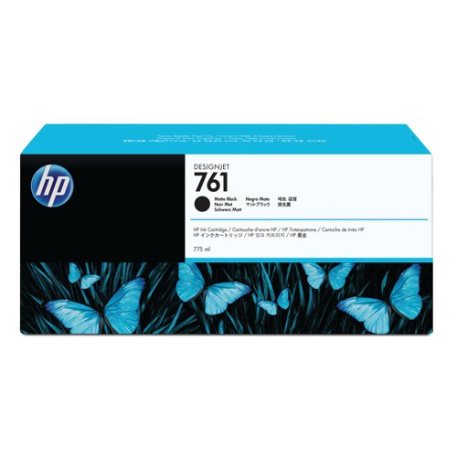 HP 761 DesignJet Ink Cartridge 775-ml Matte Black CM997A