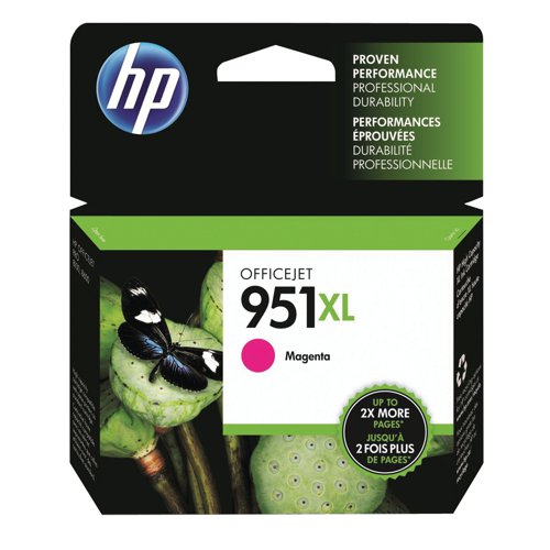 HP 951XL Magenta Officejet Inkjet Cartridge CN047AE 1500 Page Yield