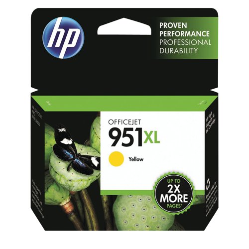 HP 951XL Yellow Officejet Inkjet Cartridge CN048AE 1500 Page Yield