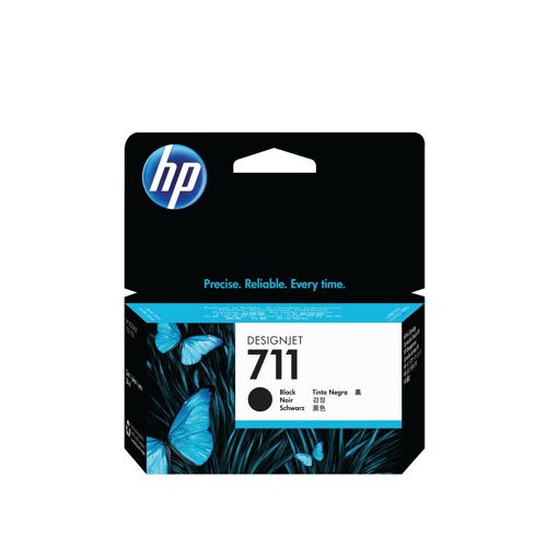 HP 711 DesignJet Ink Cartridge 38-ml Black CZ129A