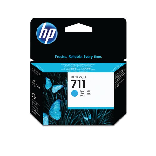 HP 711 DesignJet Ink Cartridge 29-ml Cyan CZ130A