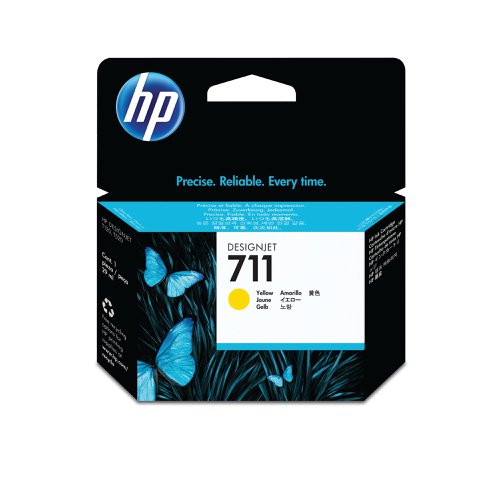 HP 711 DesignJet Ink Cartridge 29-ml Yellow CZ132A