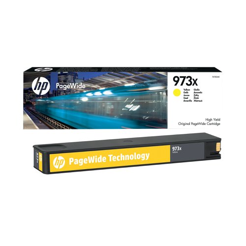 HP 973X Yellow PageWide High Yield Inkjet Cartridge F6T83AE