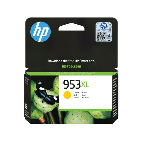 HP 953XL Original Ink Cartridge High Yield Yellow F6U18AE