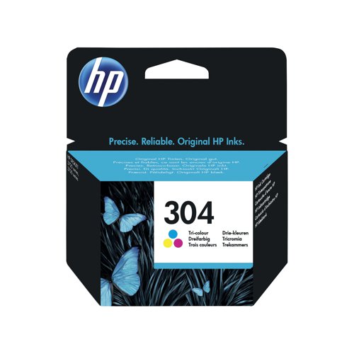 HP 304 Original Ink Cartridge 2-ml Tri-color N9K05AE