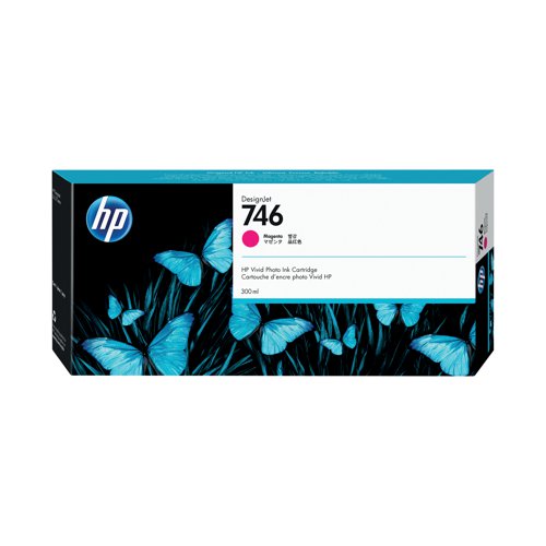 HP 746 DesignJet Ink Cartridge 300-ml Magenta P2V78A