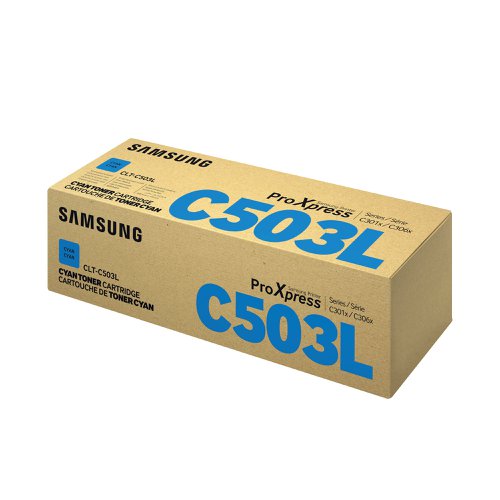 HP CLT-C503L Original Laser Toner Cartridge High Yield Cyan SU014A