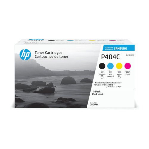 HP CLT-P404C Original Laser Toner Cartridge High Yield CMYK 4-pack SU365A